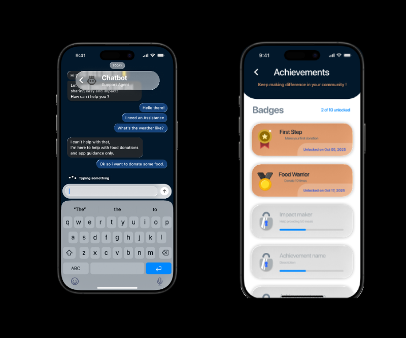 Food Donation app screenshot
